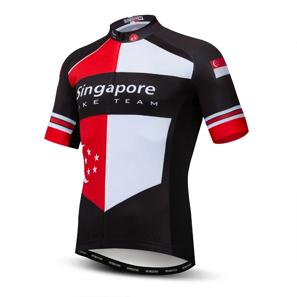 

Singapore Pro Team Cycling Jerseys Men Summer Mountain Bike Tops Clothing Maillot Ciclismo Racing Sport Bicycle Shirt