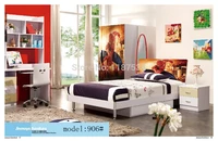 906 bedroom home furniture bed wardrobe desk nightstand swivel chair hatstand hatrack furniture set