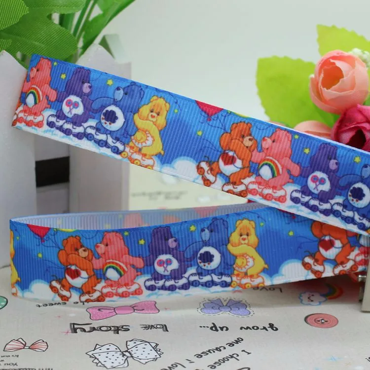7/8 '' Медвежонок Панда мультфильм печатных grosgrain ленты hairbow головные уборы вечерние украшения «сделай сам» оптом OEM 22 мм S394