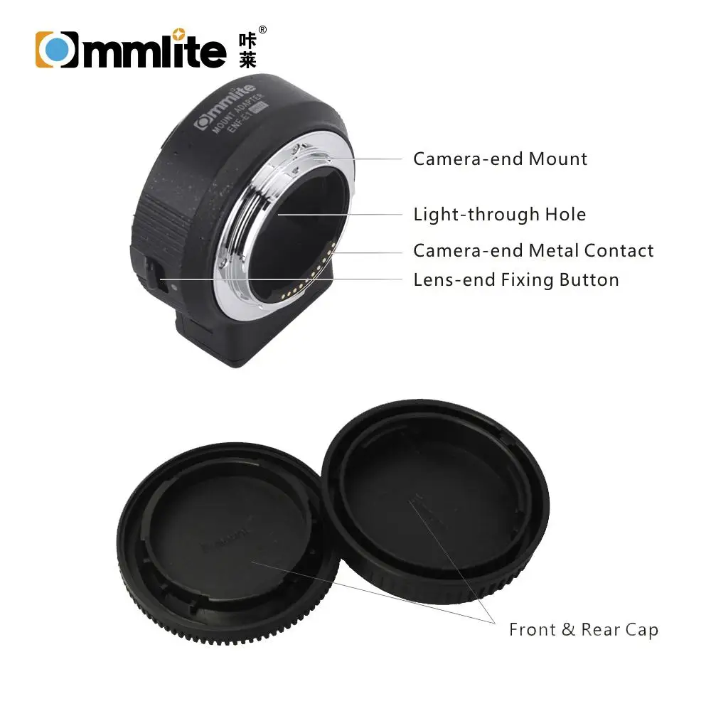Адаптер для крепления объектива Commlite Nikon F только Sony E Mount A7R2 A7II A6300 A6500 A7R Mark II r25 |