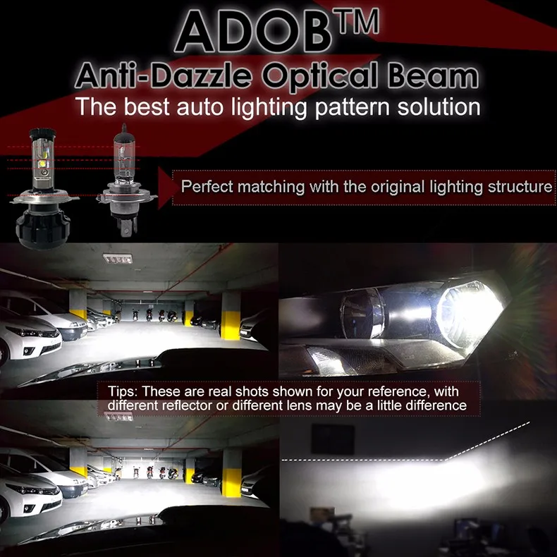 CNSUNNYLIGHT супер яркий комплект Автомобильных СВЕТОДИОДНЫХ Фар H4 H13 9007 Hi/Lo H7 H11 9005 9006 w/XHP50 Сменные лампы 6000K