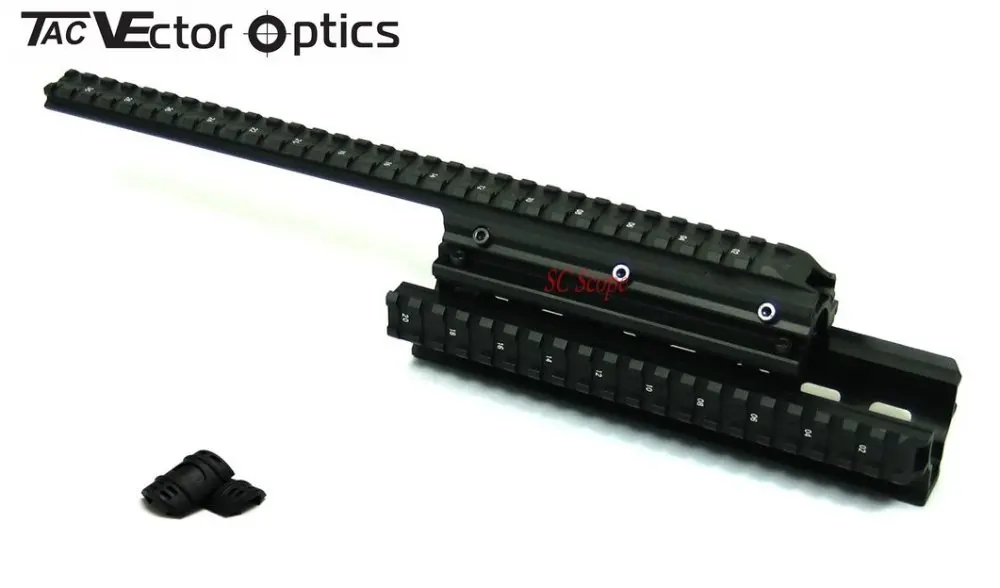 Бесплатная доставка Saiga12 тактическая система Quad Rail подходит для Saiga 12 Ga. и