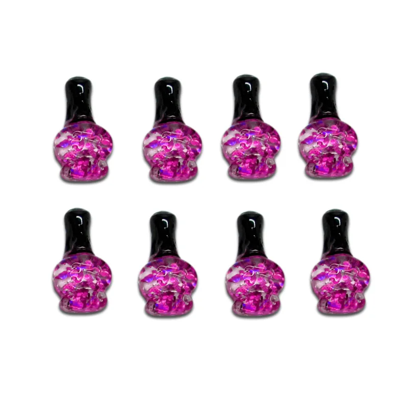 

50 шт. фуксия лака для ногтей смола украшения ремесла рамка из бисера кабошоны для скрапбукинга DIY аксессуары для украшений