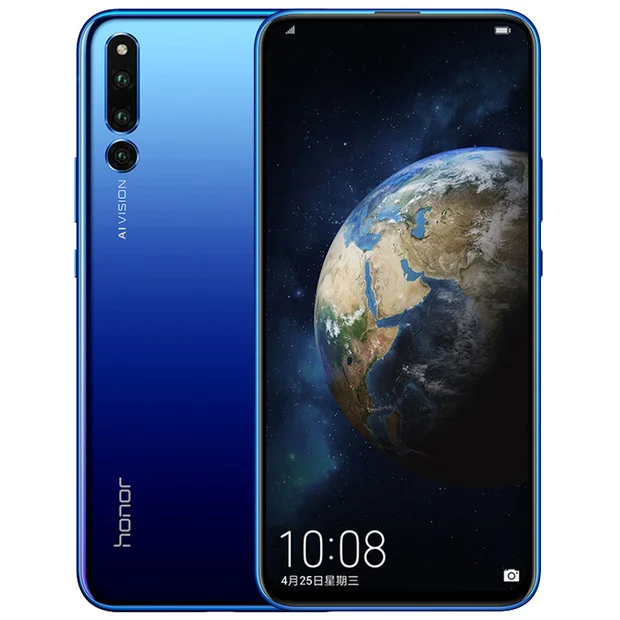 8G 256G Blue Honor Magic 2 полноэкранный 6,39 дюймовый смартфон 6 камер распознавание лица+ отпечатков пальцев 3500 мАч 2340*1080 Восьмиядерный 16 Мп+ 24 Мп+ 16 МП - Цвет: 8G 256G Blue