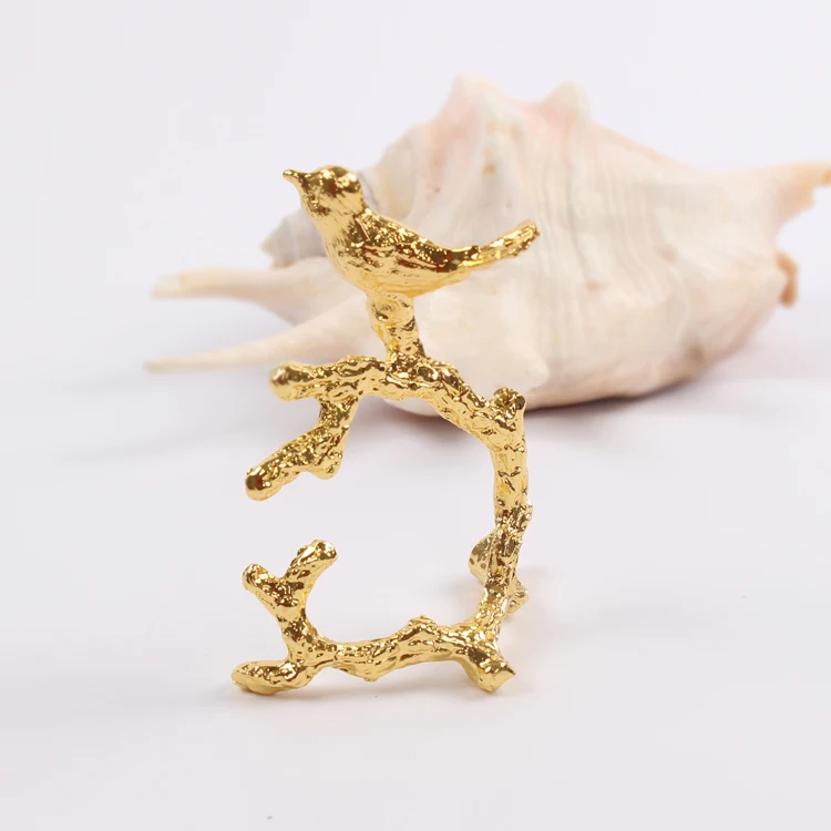 4 шт./лот изысканные высококачественные кольца для салфеток с птицами украшенные