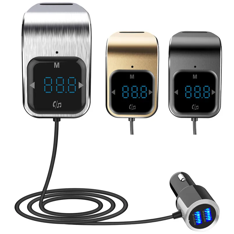 ЖК-дисплей Дисплей игрок автомобиля BC39 Беспроводной в автомобиле Bluetooth V4.2 fm-передатчик двойной usb-зарядное устройство Вход TF карты A2DP функция 40MR29