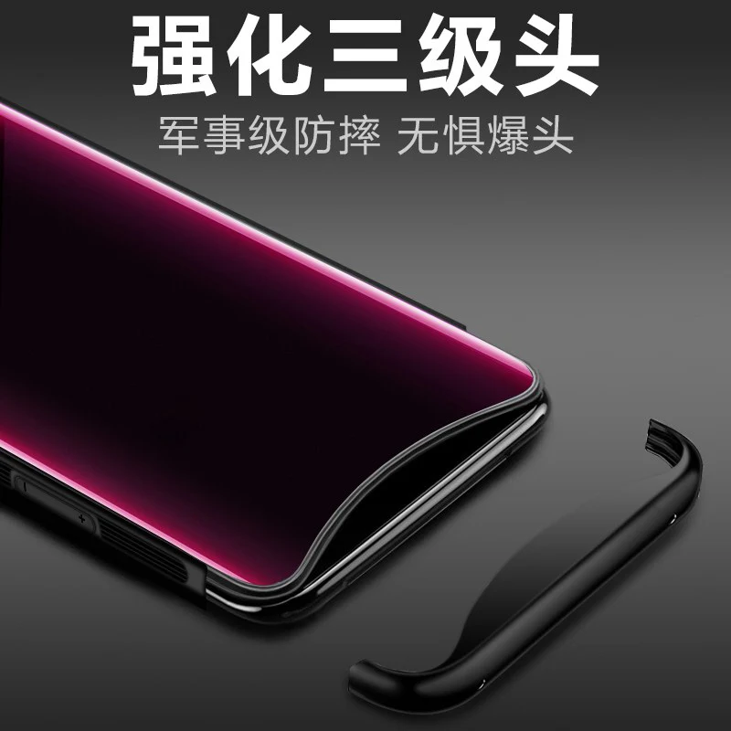Бордовый красный чехол из закаленного стекла для OPPO Find X защитный чехол s для OPPO FindX чехол цветной чехол