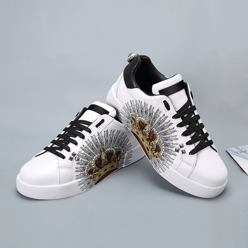 Роскошные брендовые весенние женские повседневные белые туфли кроссовки для