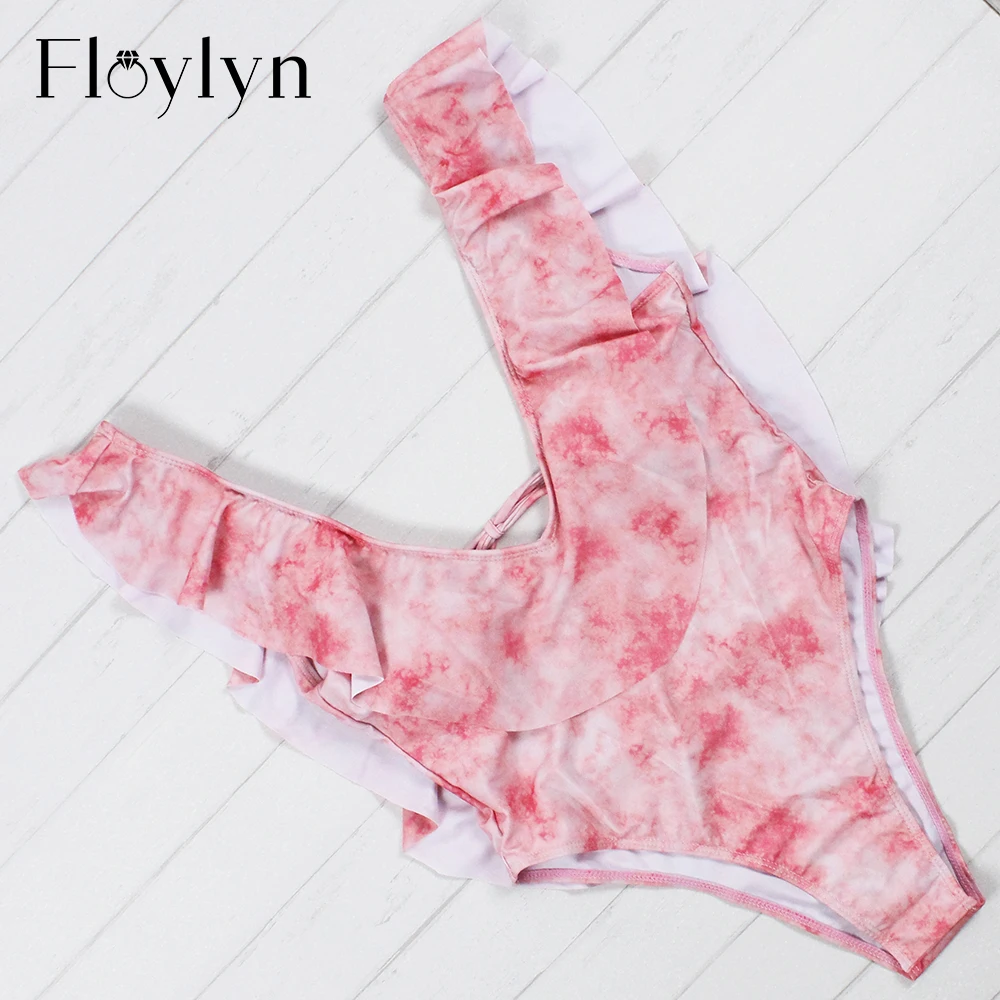 Floylyn Одна деталь купальник 2017 Сексуальная спинки Купальники для малышек Для