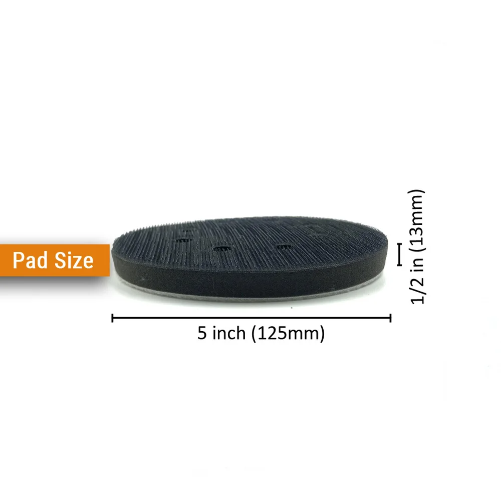 2 stuks 5 inch (125 mm) 8-gaats zachte spons interface pad voor - Schurende gereedschappen - Foto 2