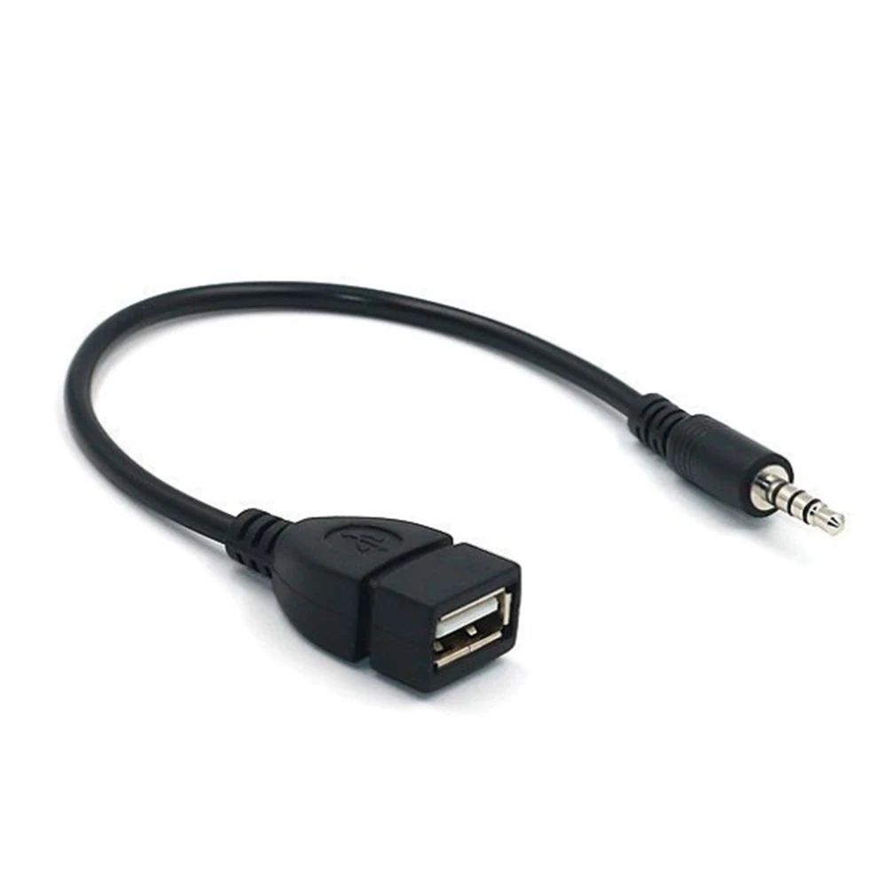3,5 мм мужской аудио AUX разъем для USB 2,0 Тип A Женский Адаптер конвертера OTG кабель DE08 Прямая поставка компьютерные кабели и разъемы
