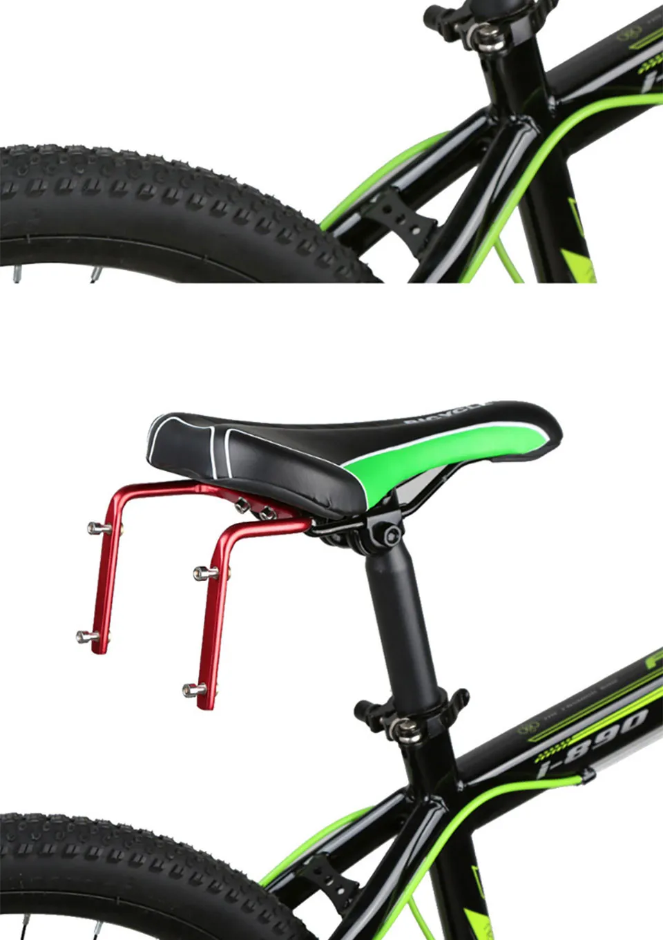 LOCLE алюминиевый сплав MTB велосипед Велоспорт двойной держатель клеток бутылки воды полка Аксессуары для велосипеда