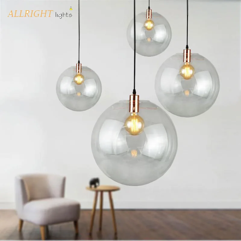 LED Глобальный покрытый стеклянный подвесной светильник с одной головкой