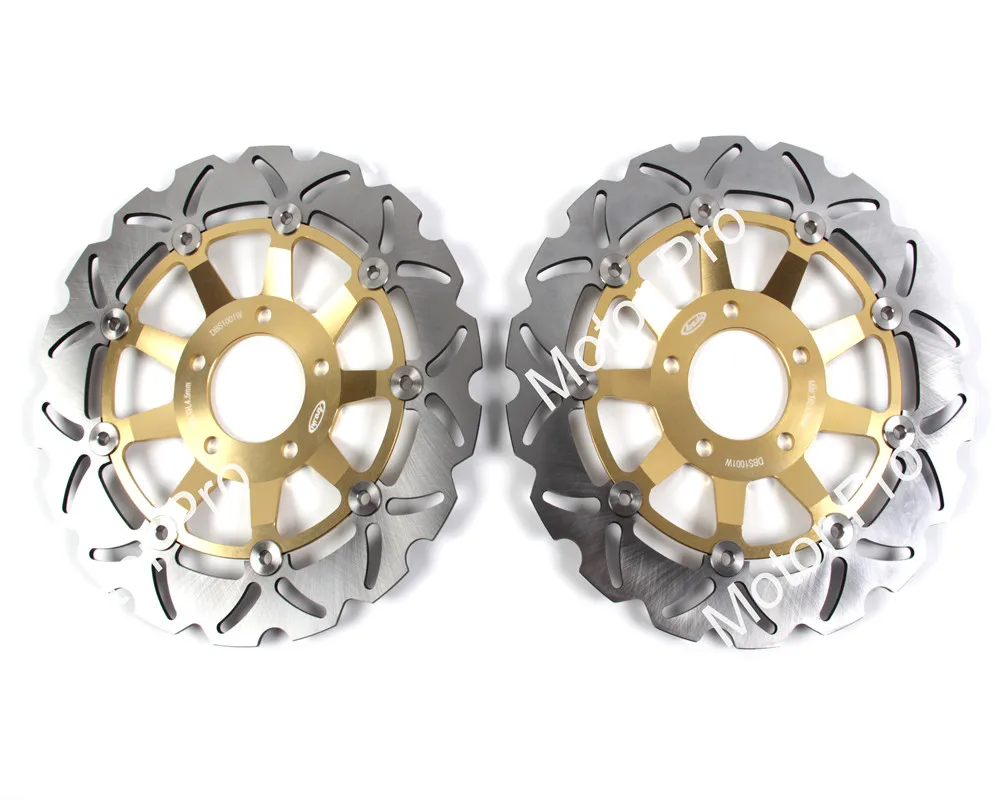 Gold Для Suzuki GSF BANDIT 600 2000-2004 передний тормозной диск ротор аксессуары для мотоциклов алюминий GSF600 GSF600S GSX600F GSX750F - Цвет: Gold