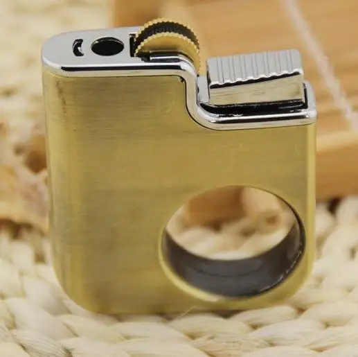 Креативное забавное кольцо на палец портативная металлическая газовая