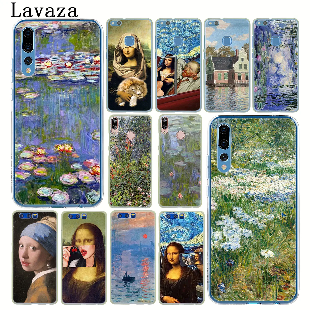 lavaza Van gogh Starry Mona Lisa funny Spoof Art Case for Huawei P30 Pro P20 P10 P9 Plus P8 Lite Mini 2016 2017 P smart Z | Мобильные