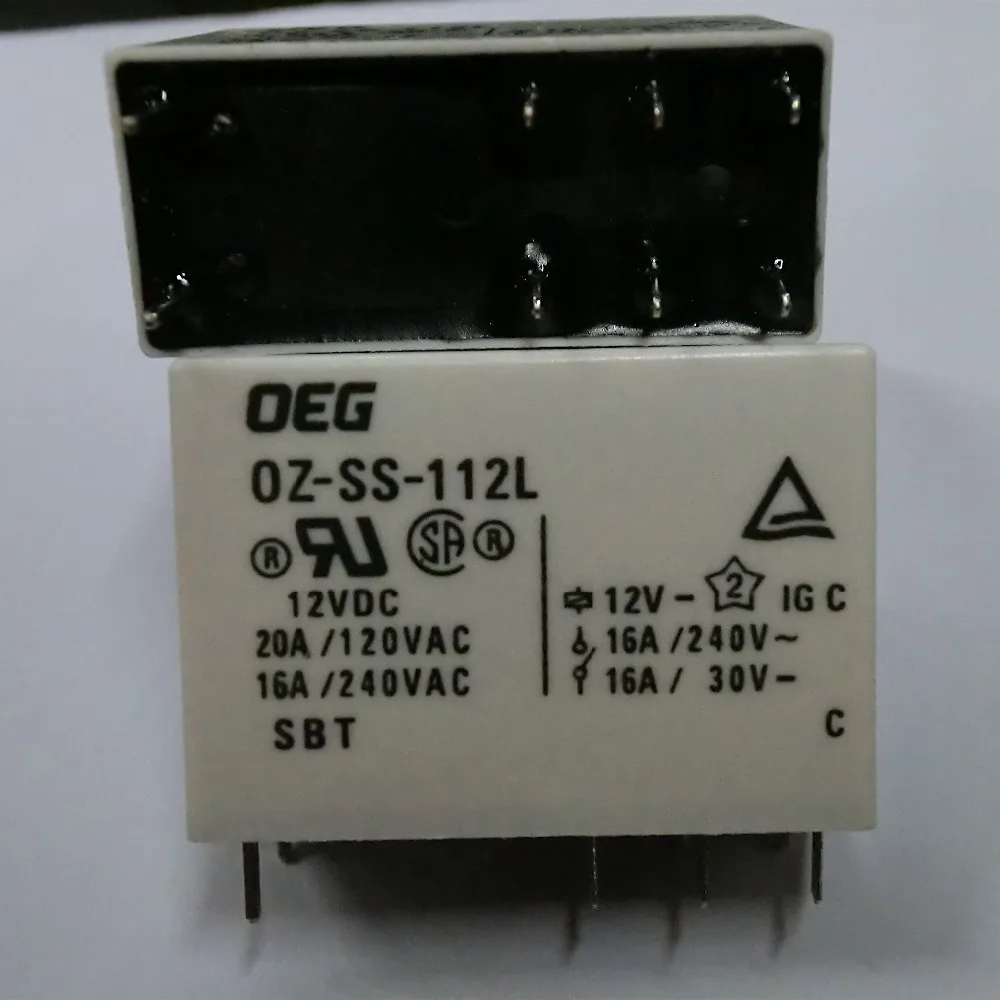 Новинка 100% оригинальные реле 5 шт. OZ SS 112L 16A 12 В 8 контактов|relay 12v 8pin|relay 16a12v 16a relay |