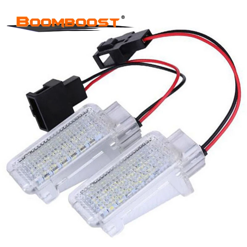 Авто LED ножной свет для Audi A1 A4 A5 A6 Q3 Q5 Q7 дверь межкомнатные багажник 2x Белый
