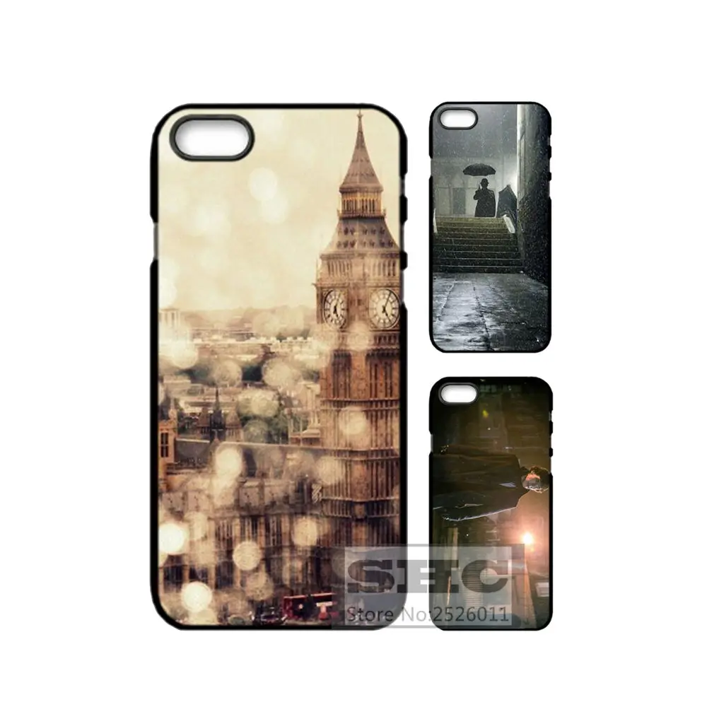Шерлок Новый Год в Дождь Cover Case Для Samsung Galaxy A3 A5 A7 2016 2017 J1 J2 J3 J5 J7 E5 E7 C5 C7 ON5 ON7 |