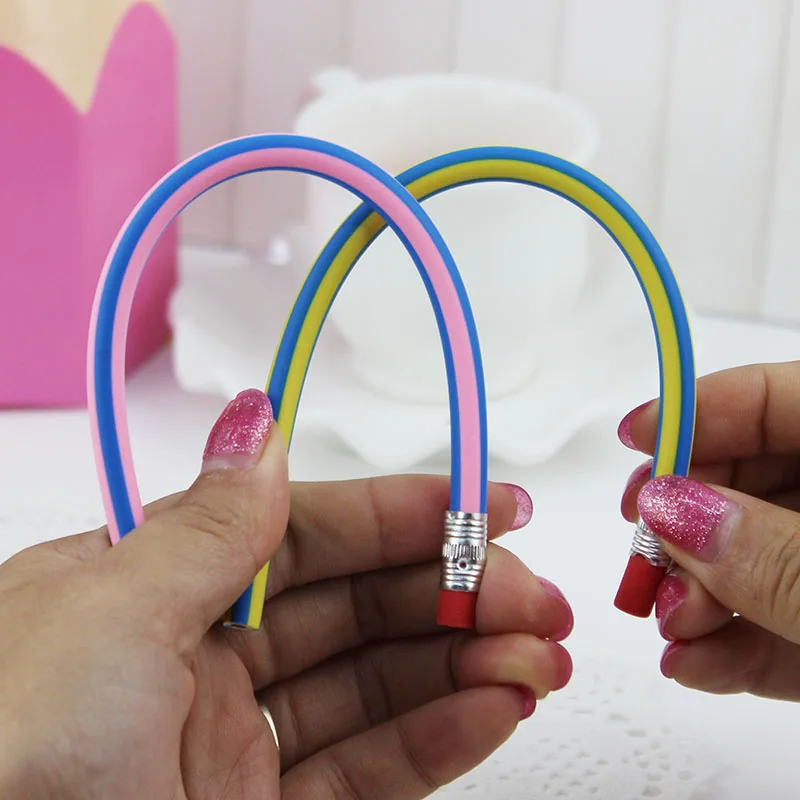 10 шт. милые канцелярские принадлежности гибкий мягкий карандаш цветной