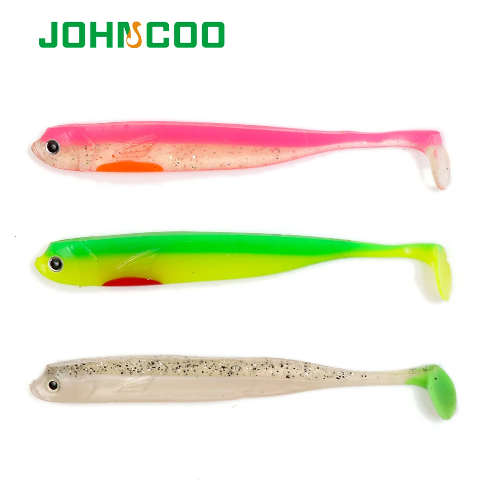 JOHNCOO 2 шт. 14 5 см 15 г мягкие плавающие джиг головка блесна Т образный хвост приманка