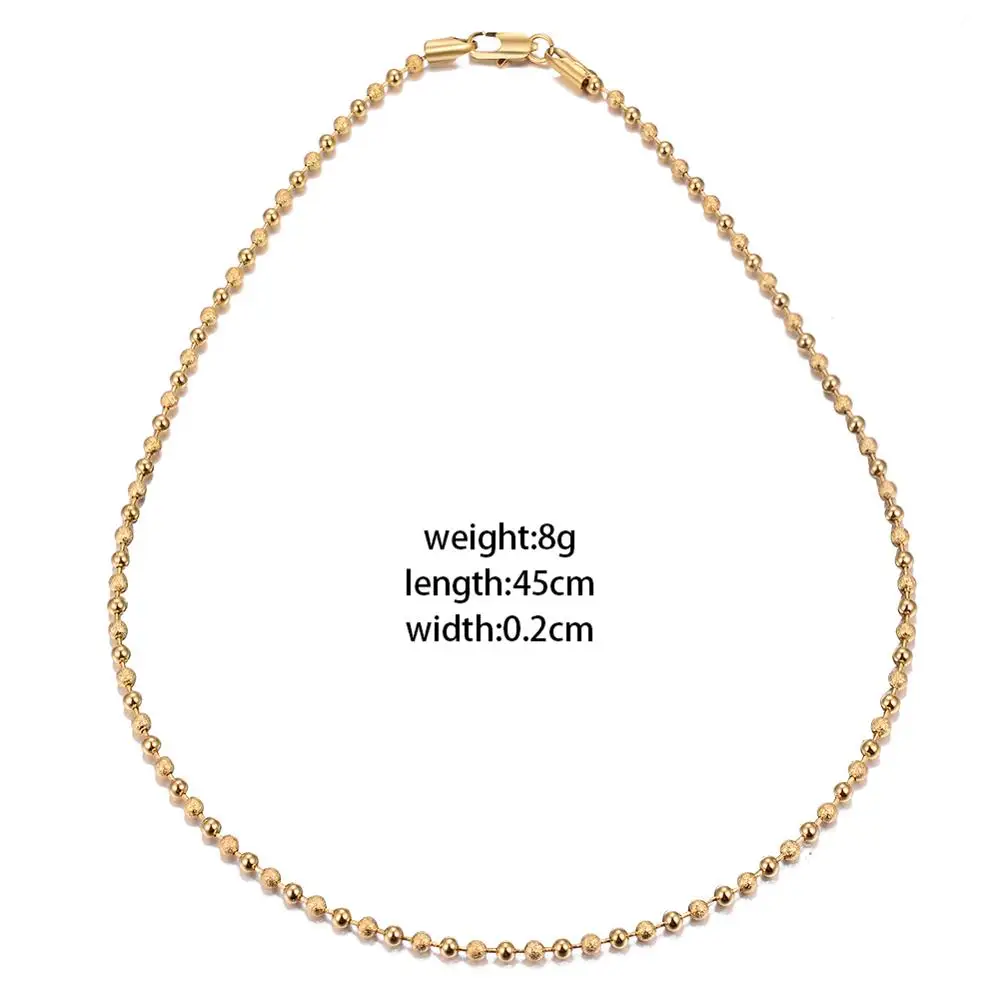 Ожерелье WANDO в виде медного шара золотого цвета для женщин/девушек Классическая