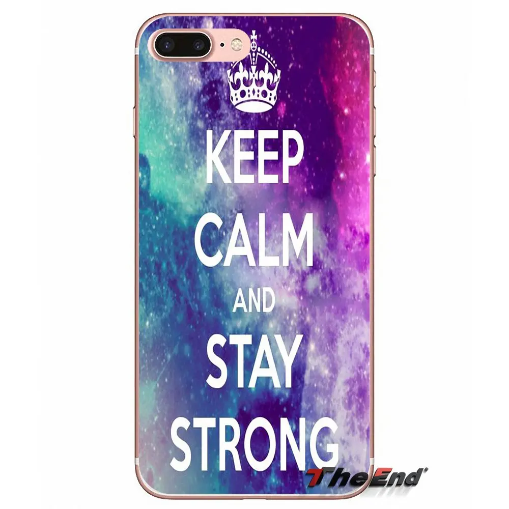Силиконовый чехол для Xiaomi Redmi 4 3 3S Pro Mi3 Mi4 Mi4i Mi4C Mi5 Mi5S Mi Max Note 2 Keep Calm And Stay Strong |