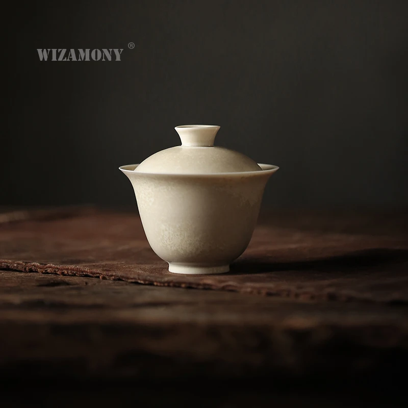 150 мл WIZAMONY новый стиль пепепельно серый Керамический Китайский Kungfu Gaiwan посуда для