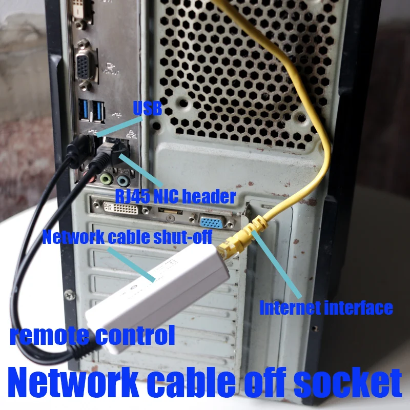 Интеллектуальное мобильное приложение RF удаленное отключение сети LAN CAT RJ45