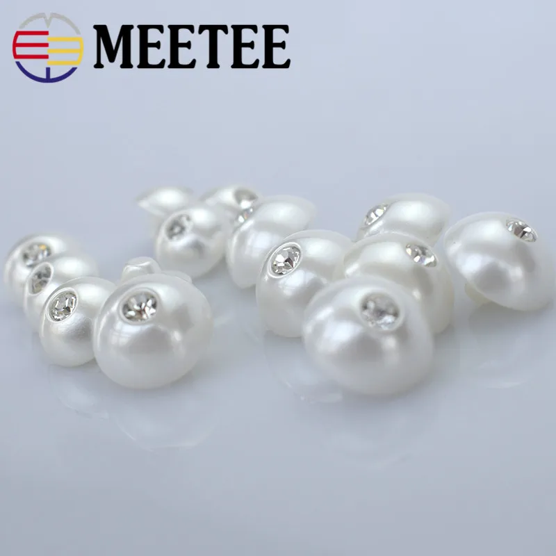 20pcs/lot High-grade diamond pearl buttons buttoned shirt sweater fashion resin buckle Tirone factory direct wholesale B3-9 | Дом и сад