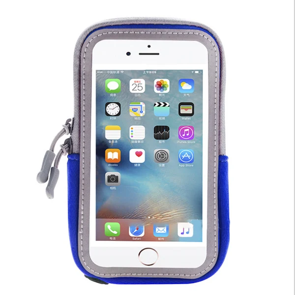 4.7inch with blue ACCEZZ нарукавники для спортзала и бега 4,7/5,8 дюймов для Oneplus 5 iPhone 7 6 8 Plus Xiaomi 6 Спортивная сумка Универсальный держатель для телефона - Цвет: 4.7inch with blue