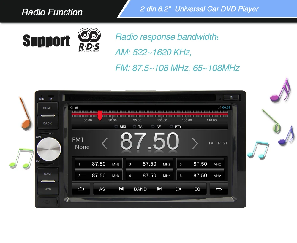 6,2 дюймовый Универсальный Android 8,1 автомобильный dvd-плеер для Honda City 1997-2006 для Odyssey/CRV/Fit Jazz/Stream/Everus wifi