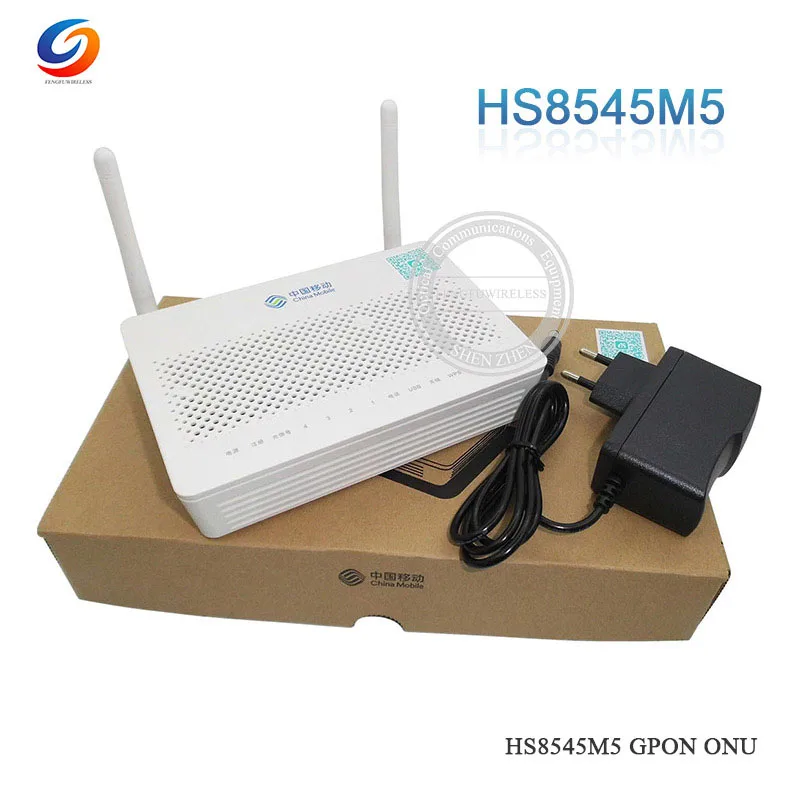 10 шт. Лучшая цена GPON ONU HW HS8545M5 Мини Размер ONT FTTH HGU маршрутизатор режим 1GE + 3FE 1TEL USB 2 4
