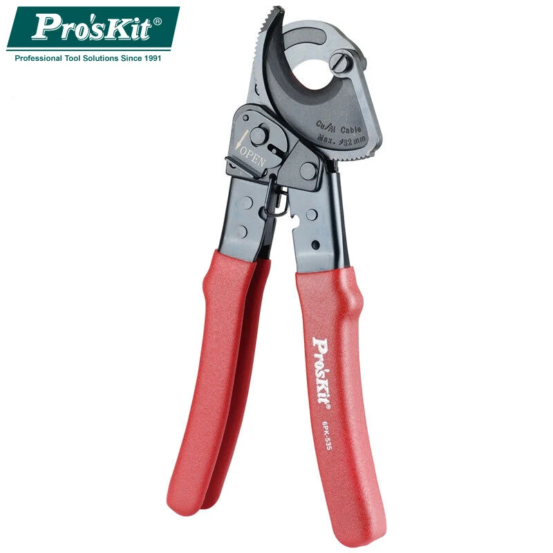Круглый резак для кабеля Pro'skit 6PK 535 (254 мм)|ratchet pliers|nipper plierscable cutter |