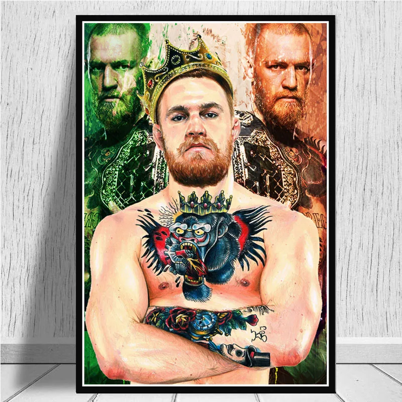 Conor McGregor UFC Boxing Floyd Mayweather художественный постер Картина Настенная картина домашний декор плакаты и принты