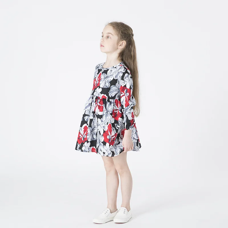 Autumn Spring Girl Cotton Dress Clothes 2017 Kids Dresses For Girls Princess Party Casual Long Sleeve Baby 2-8 Years | Детская одежда и