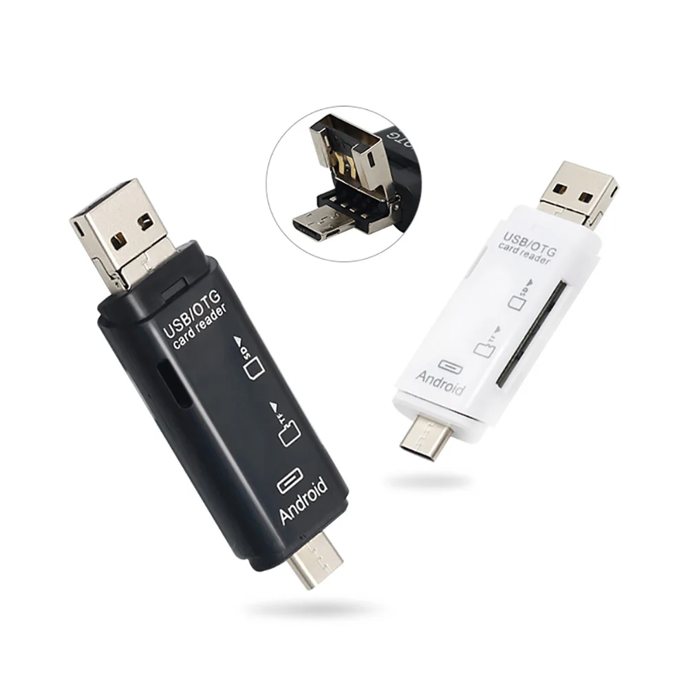 3 в 1 кардридер USB 2 0 Type C/Micro USB/USB OTG|Картридеры| |