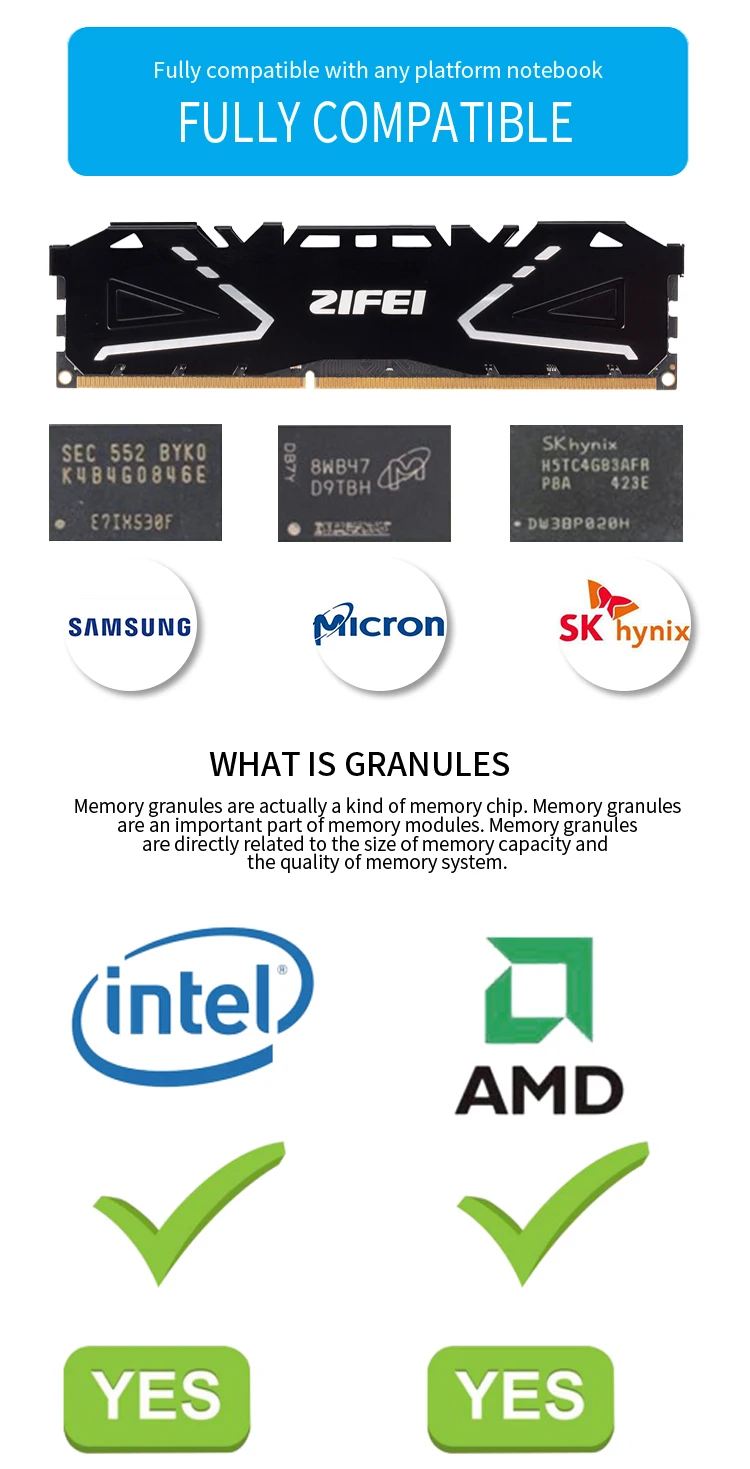 ZiFei ram DDR3 8 Гб 1333 МГц 1600 МГц 1866 МГц 240Pin DIMM настольная Память Ram для компьютерных игр Ram