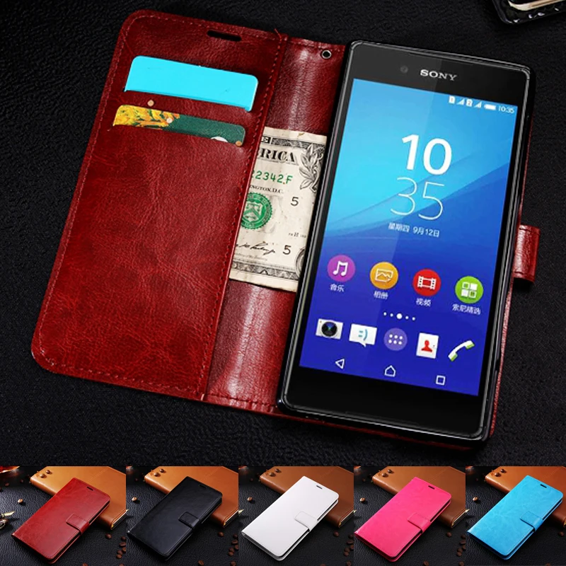 Чехол для Sony Xperia X XA XA1 Plus XA2 Ultra XA3 XZ1 Compact XZ2 XZ3 L1 L2 кожаный флип чехол телефона