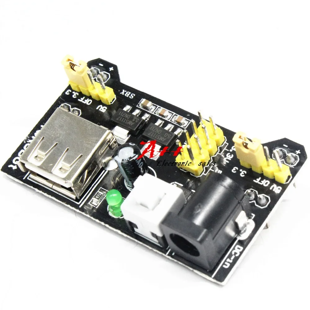 Макетная плата MB102 3 шт. модуль питания В 5 паяльная доска для хлеба Arduino регулятор