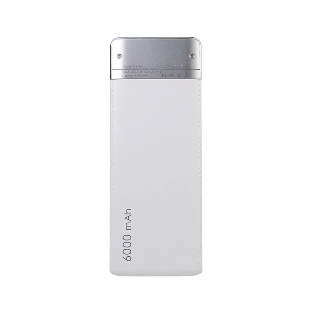 6000 мАч power Bank ультратонкий портативный полимерный Мобильный телефон с