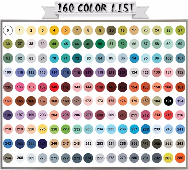 Finecolour 160 цветов чернила на спиртовой основе двойная головка художественные