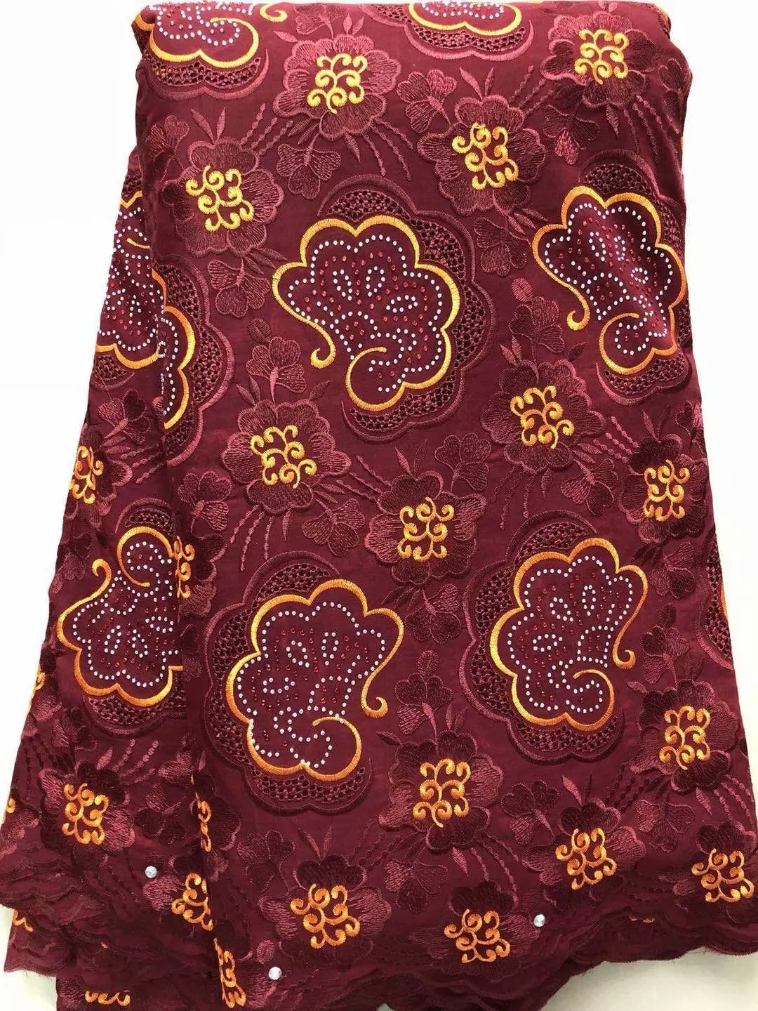 Африканская швейцарская кружевная ткань 2018 Высокое качество кружево белое