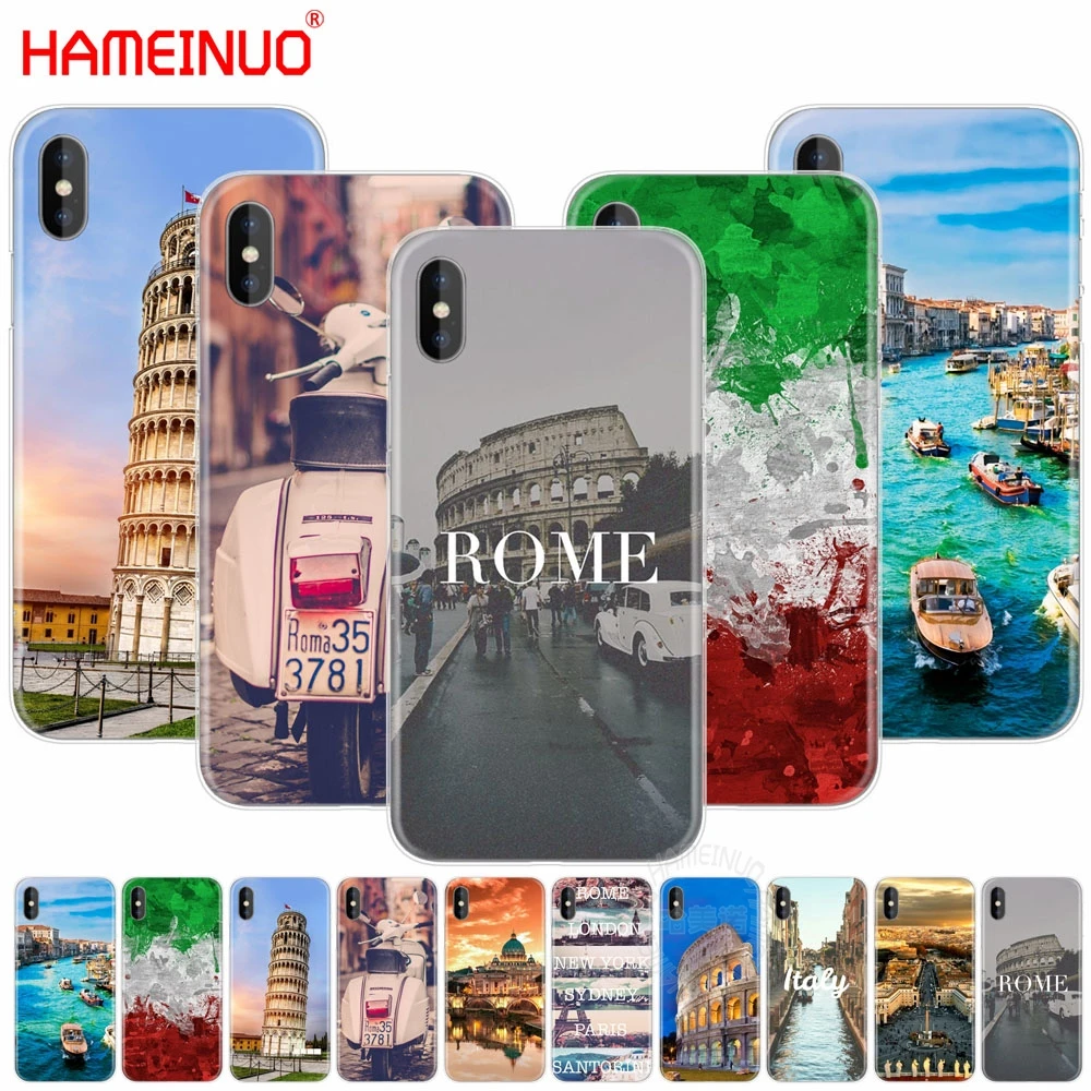 HAMEINUO Италия Рим Пиза башня чехол для мобильного телефона iphone X 8 7 6 4 4s 5 5s SE 5c 6s