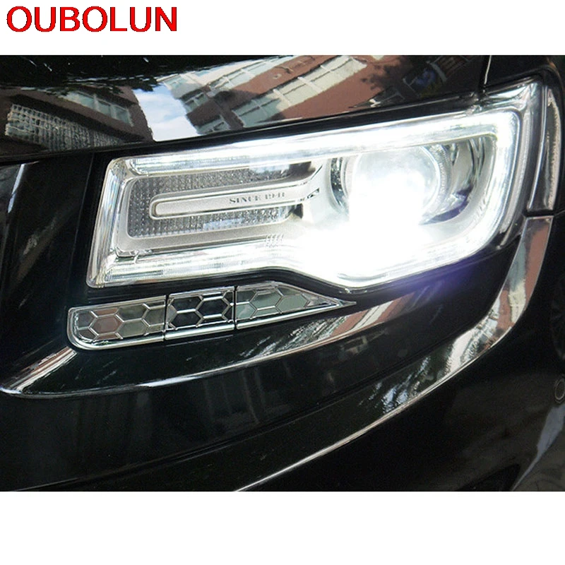 OUBOLUN 6 шт./компл. для JEEP Grand Cherokee 2014 2015 2016 2017 серебристый хром ABS устройство очистки