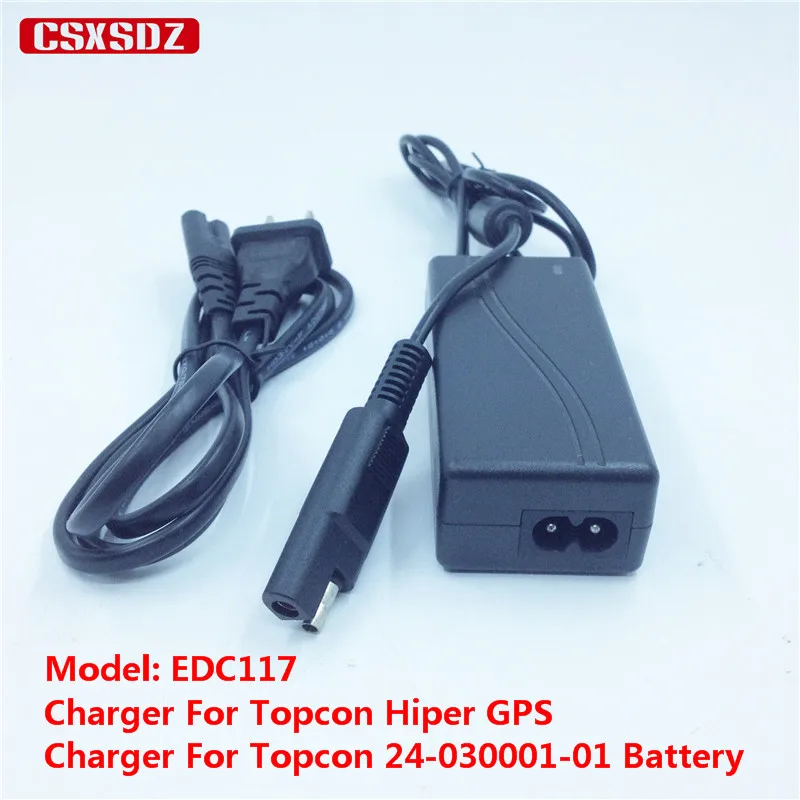 Фото Новое зарядное устройство EDC117 для аккумулятора Topcon 24-030001-01 внешний адаптер GPS Hiper