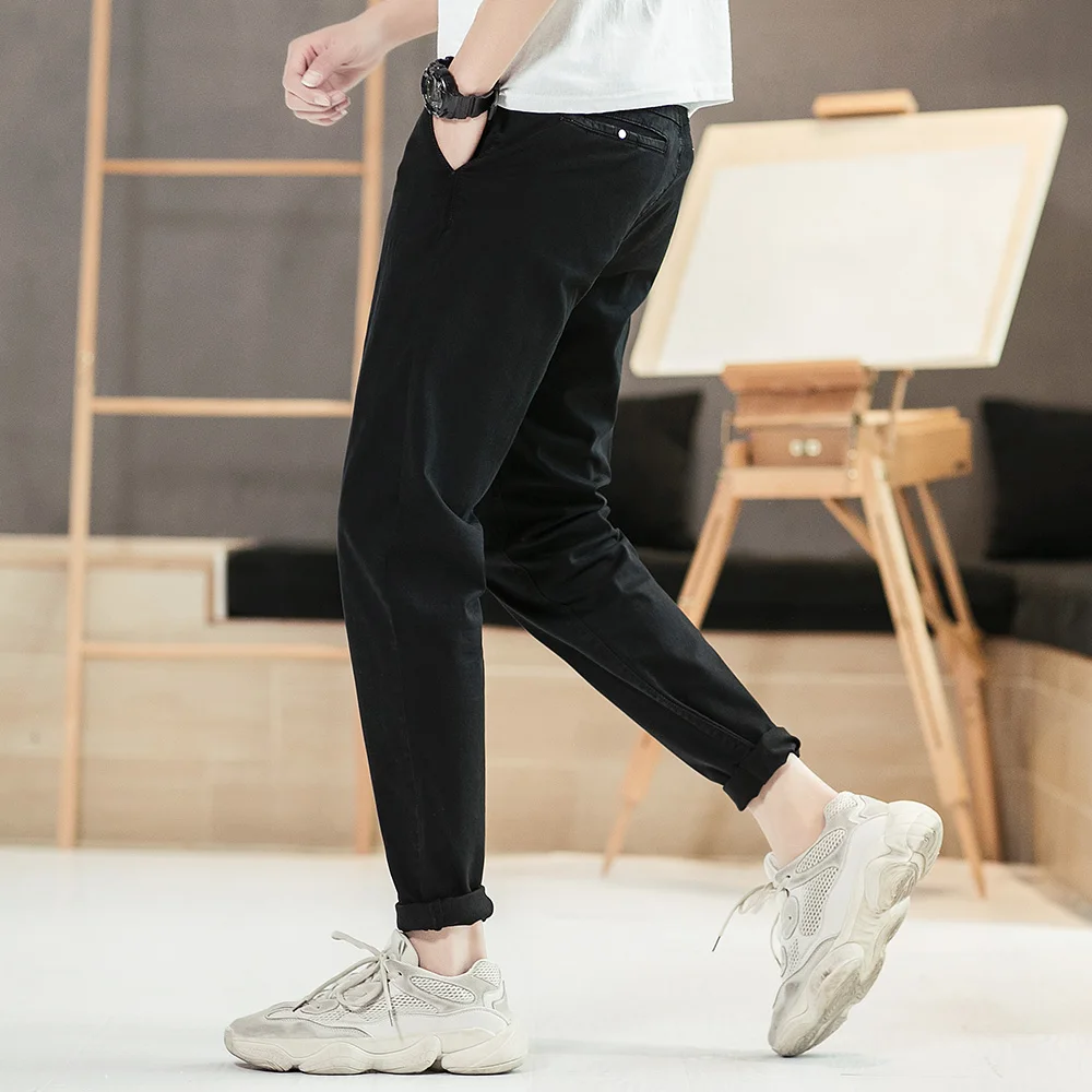 Брюки COMLION мужские облегающие хлопковые прямые штаны-Чино повседневные модные