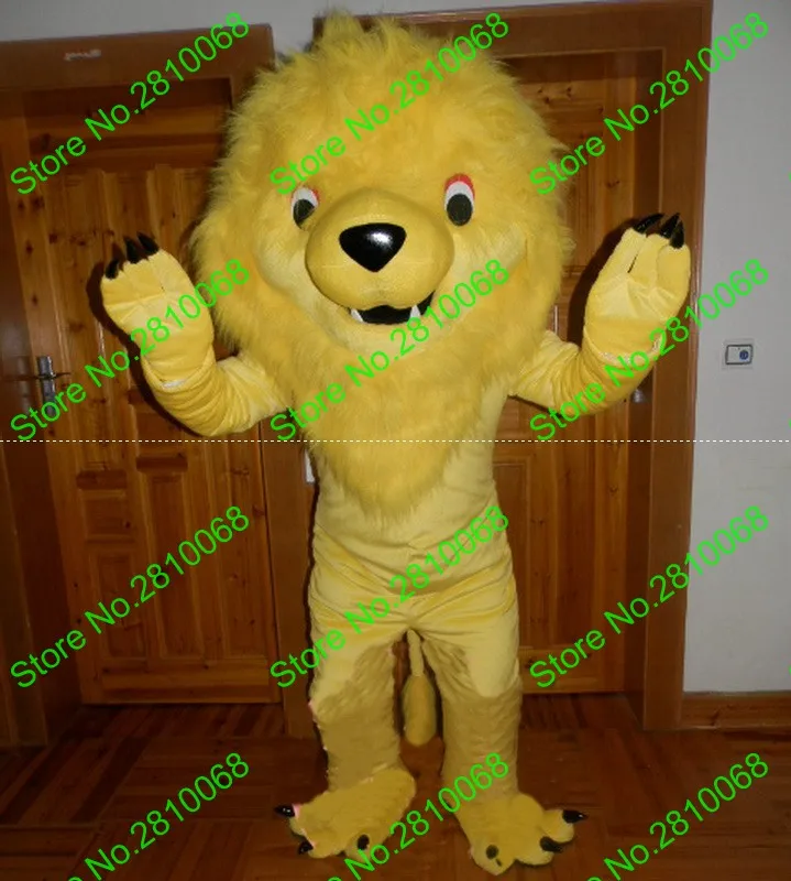 Make EVA материал шлем желтый лев талисманы костюмы мультфильм одежда День Рождения