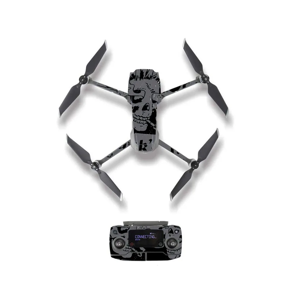 Крутой Череп Стиль кожи наклейка для DJI Mavic 2 Pro& Zoom Drone корпус пульт дистанционного управления батарея защитная пленка