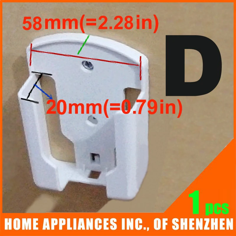 

TV DVD Air Conditioner Wall Mount Remote Control Holder Wall Mounted 58mm*20mm(2.28in*0.79in)